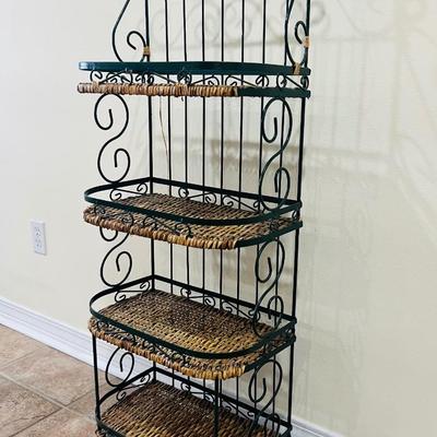 Metal & Whicker Shelf