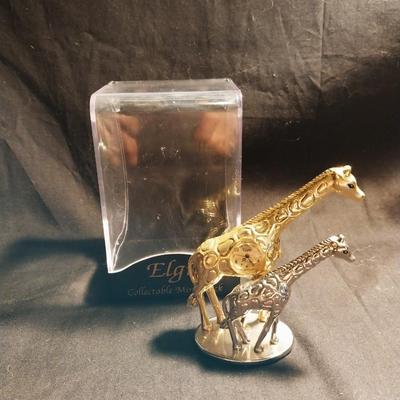 ELGIN MINITURE GIRAFF CLOCK