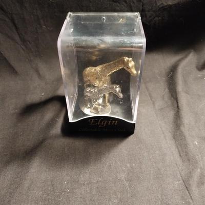 ELGIN MINITURE GIRAFF CLOCK