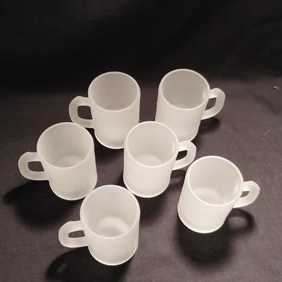 TIARA FROSTED GLASS MUGS