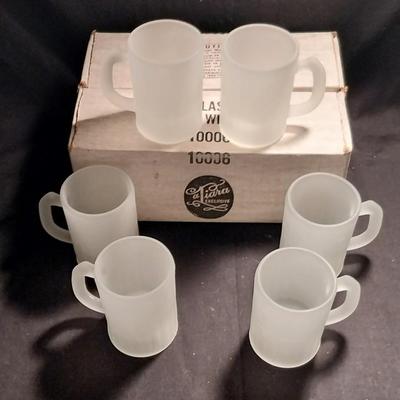 TIARA FROSTED GLASS MUGS