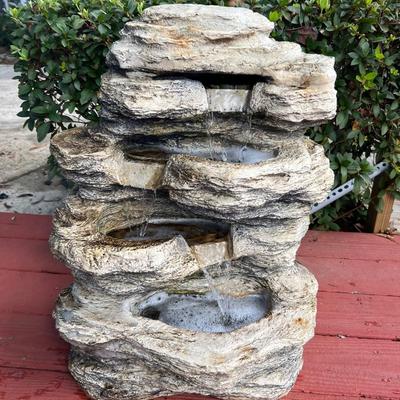Outdoor Rock Water Fountain
