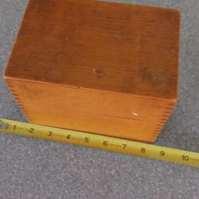 LOT 108 OLD WOODEN BOX
