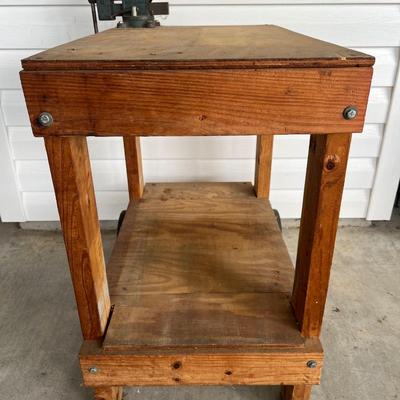 DUNLAP Vice on Homemade Garage Cart