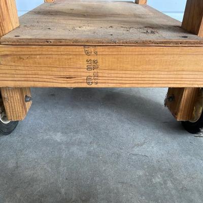 DUNLAP Vice on Homemade Garage Cart