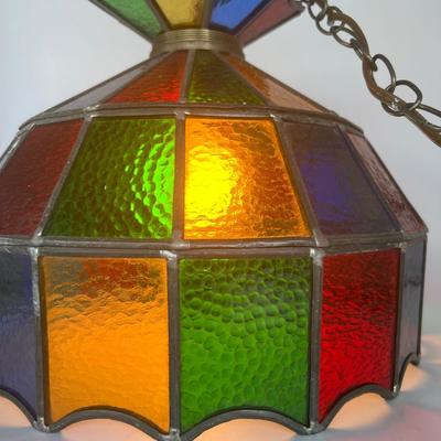 Vintage Stained Glass UNDERWRITERS LABORATORIES