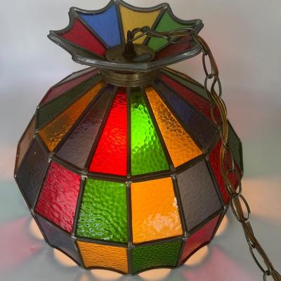 Vintage Stained Glass UNDERWRITERS LABORATORIES