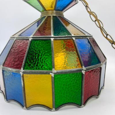 Vintage Stained Glass UNDERWRITERS LABORATORIES