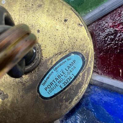 Vintage Stained Glass UNDERWRITERS LABORATORIES