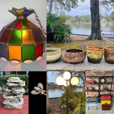 Six Terracotta Planters