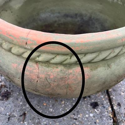 Six Terracotta Planters