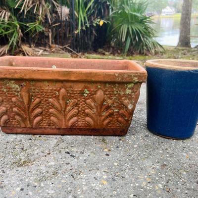 Six Terracotta Planters
