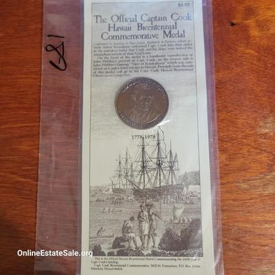 The Official Captain Cook Hawaii Medal