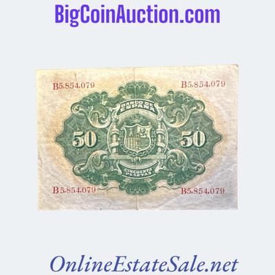 1906 SPAIN 50 PESETAS