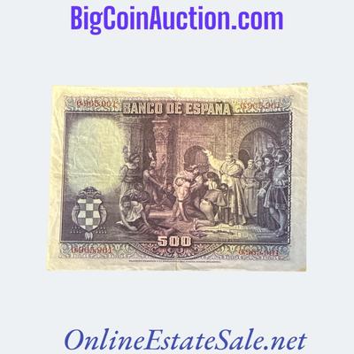1928 SPAIN 500 PESETAS