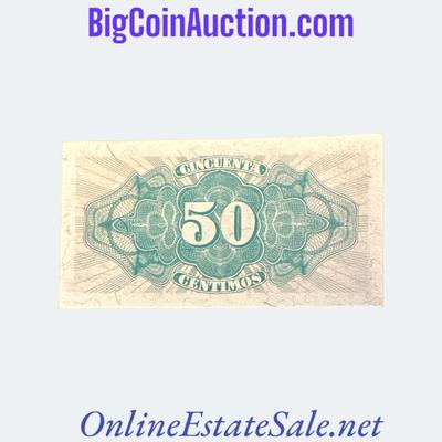 1937 SPAIN REPUBLICAN 50 CENTIMOS