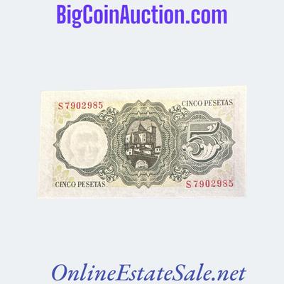 1951 SPAIN 5 PESETAS