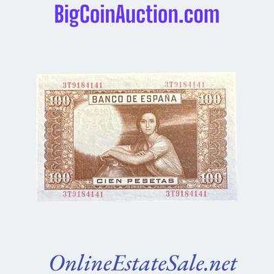 1953 SPAIN 100 PESETAS