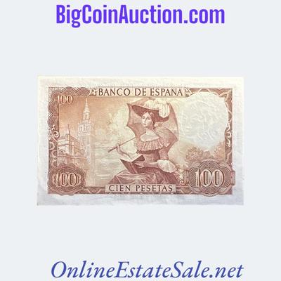 1965 SPAIN 100 PESETAS