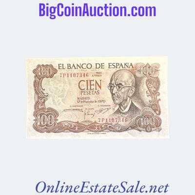 1970 SPAIN 100 PESETAS