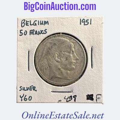 1951 BELGIUM 50 FRANCS