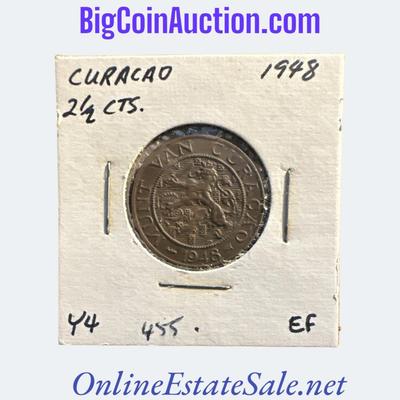 1948 CURAÃ‡AO 2 1/2 CENTS