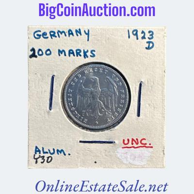 1923-D GERMANY 200 MARKS