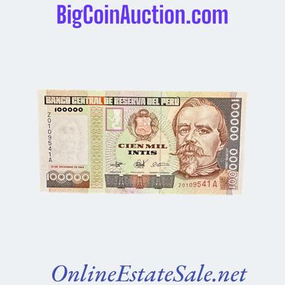 1989 PERU 100000 INTIS