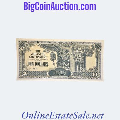 MALAYA WWII 10 DOLLAR BILL