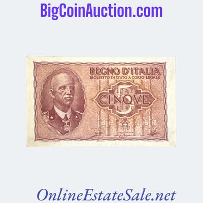 1944 ITALY 5 LIRE