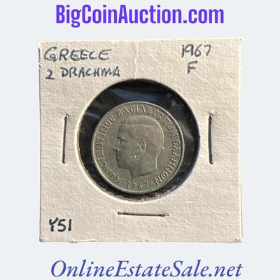 1967 GREECE 2 DRACHMA