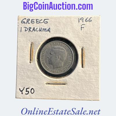 1966 GREECE 1 DRACHMA