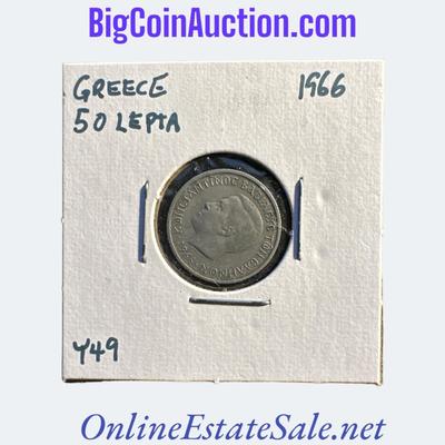 1966 GREECE 50 LEPTA