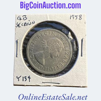 1958 GREAT BRITAIN 1/2 CROWN