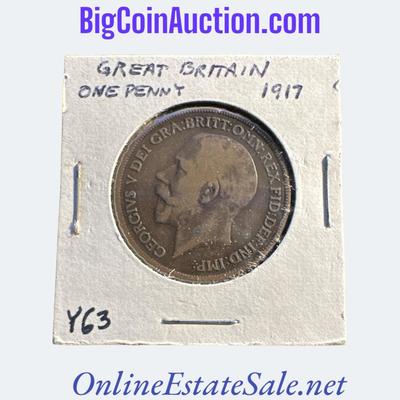 1917 GREAT BRITAIN ONE PENNY