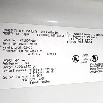 FRIGIDAIRE GARAGE FRIDGE