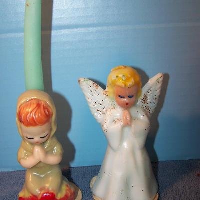 LOT 27  WONDERFUL VINTAGE HOLIDAY CANDLES GURLEY