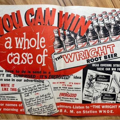 Vintage Advertising Posters for Hubigs Pie, Wright Root Beer & Reddiwip