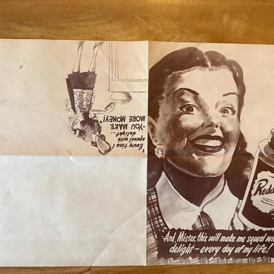 Vintage Advertising Posters for Hubigs Pie, Wright Root Beer & Reddiwip