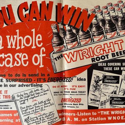 Vintage Advertising Posters for Hubigs Pie, Wright Root Beer & Reddiwip