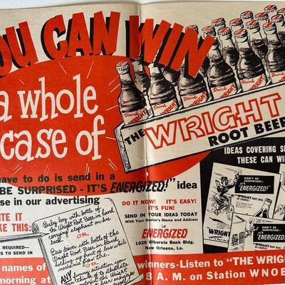 Vintage Advertising Posters for Hubigs Pie, Wright Root Beer & Reddiwip