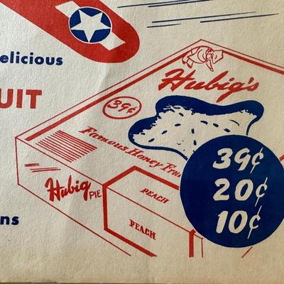 Vintage Advertising Posters for Hubigs Pie, Wright Root Beer & Reddiwip