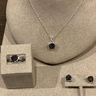 3 piece set with sterling chain