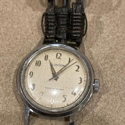 Clinton watch with vintage horse hair band