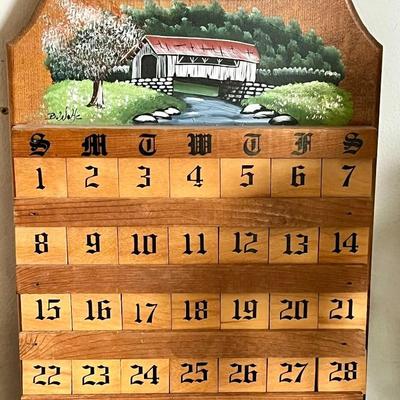 Wooden Calendar