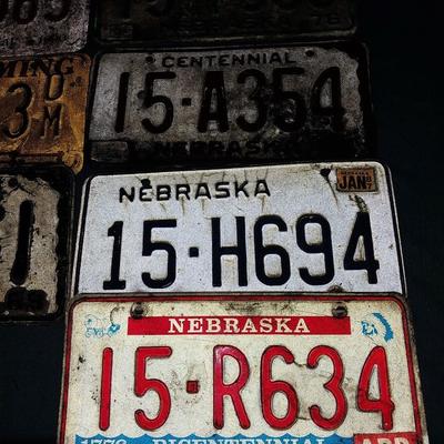 VINTAGE LICENSE PLATES