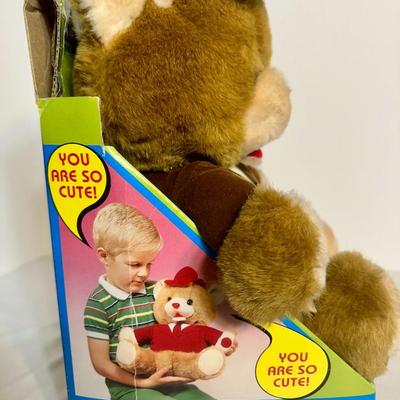 Vintage Smart Sam "Talking" Bear with Original Box