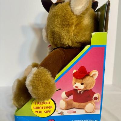 Vintage Smart Sam "Talking" Bear with Original Box