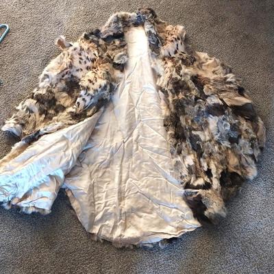 LADIES RABBIT FUR CAPE/WRAP
