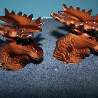 LOT  66 COLLECTABLE SALT/PEPPER SHAKERS MOOSE/PONY/plus